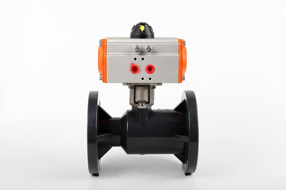 科尔沁左翼后气动法兰一体球阀